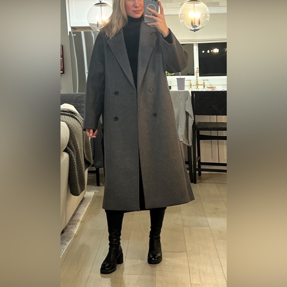 Aritzia Slouch Wool Coat M